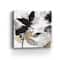 Lumaprints Black Petals Gold Leaves I Giclée Canvas